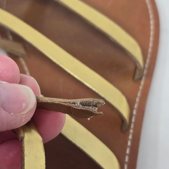 TORY BURCH Alexis Metallic Gladiator Ankle Strap Sandals - Picture 12 of 12